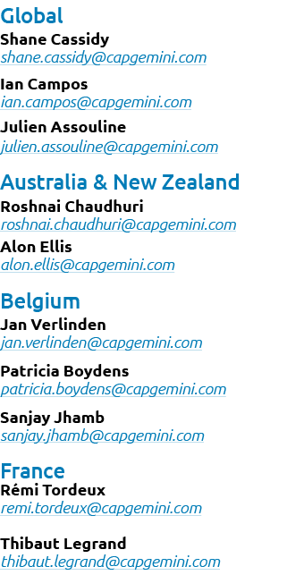 Global Shane Cassidy shane.cassidy@capgemini.com Ian Campos ian.campos@capgemini.com Julien Assouline julien.assoulin...