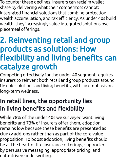 To counter these declines, insurers can reclaim wallet share by delivering what their competitors cannot: integrated ...