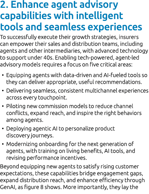 2. Enhance agent advisory capabilities with intelligent tools and seamless experiences To successfully execute their ...