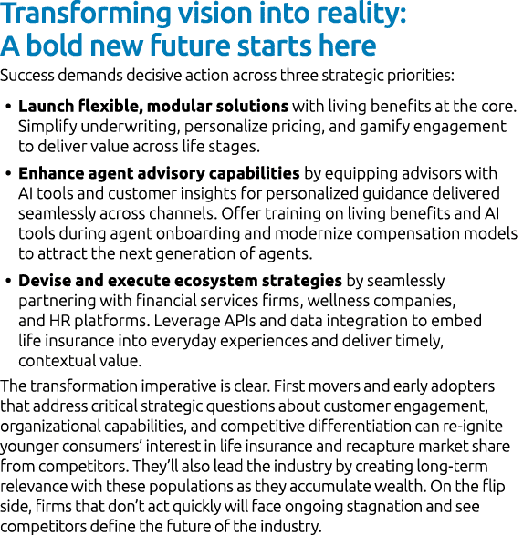 Transforming vision into reality: A bold new future starts here Success demands decisive action across three strategi...
